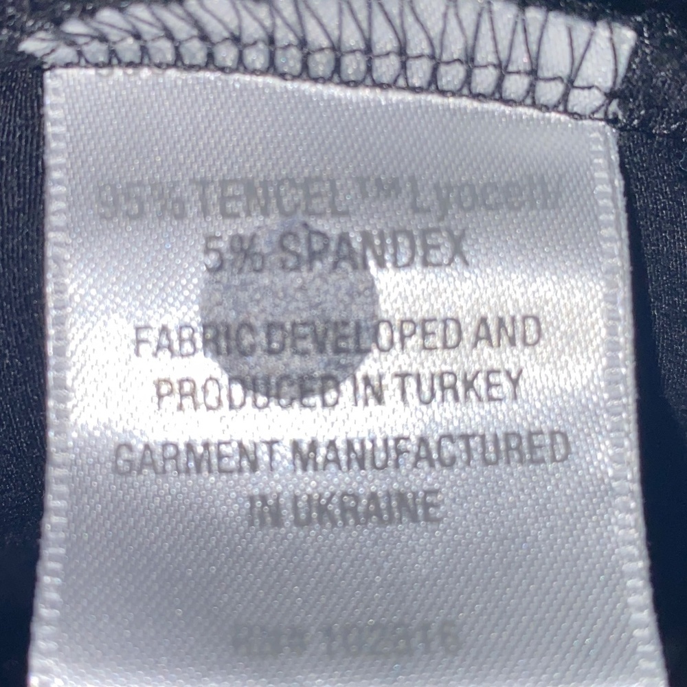 Garnet Hill Tencel Black long sleeve dress - Picture 5 of 5